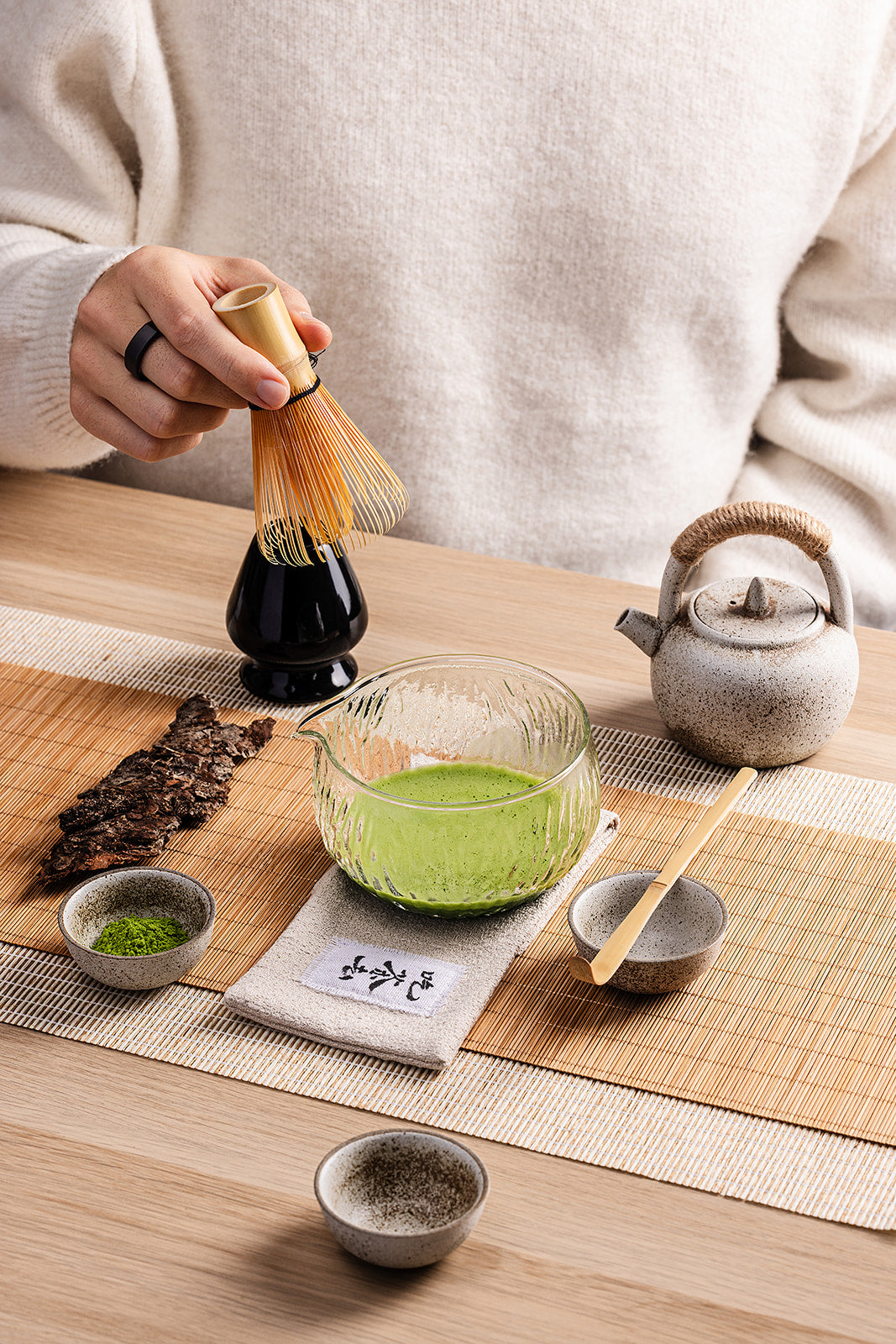 Matcha-Bambusbesen (Chasen)